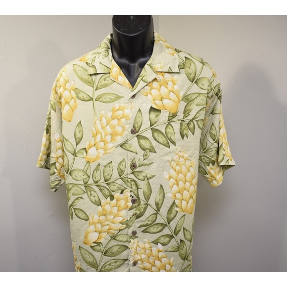 Tommy Bahama Other - Tommy Bahama Floral Hawaiian Shirt 100% Silk Short Sleeve Mens Size Medium